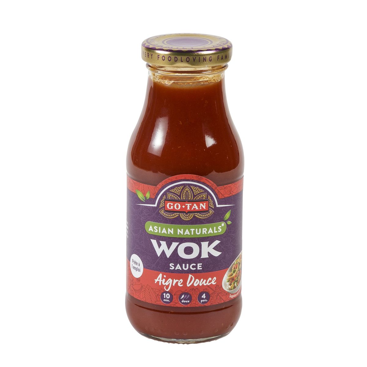 GO TAN Sauce pour wok aigre douce 4 personnes 240ml pas cher à prix Auchan
