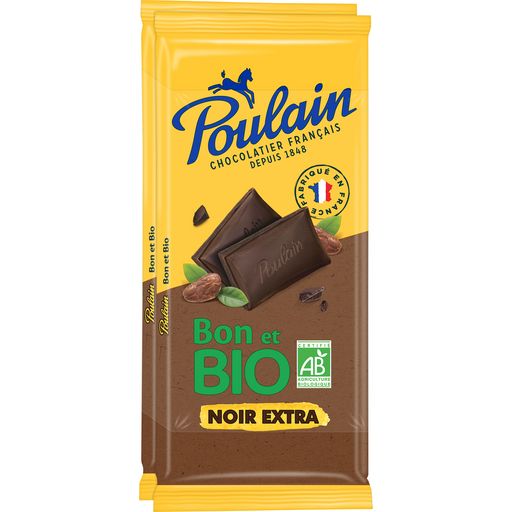 POULAIN Tablette de chocolat noir dessert 2 pièces 2x180g pas cher