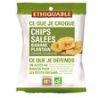 ETHIQUABLE Chips salées de banane plantain origine Equateur bio 85g