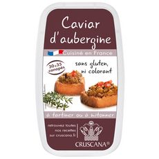 CRUSCANA Caviar d'aubergines à tartiner ou mitonner 30-35 portions 150g