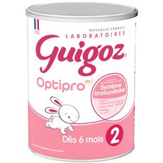 GUIGOZ Optipro 2 lait 2ème âge en poudre dès 6 mois 900g