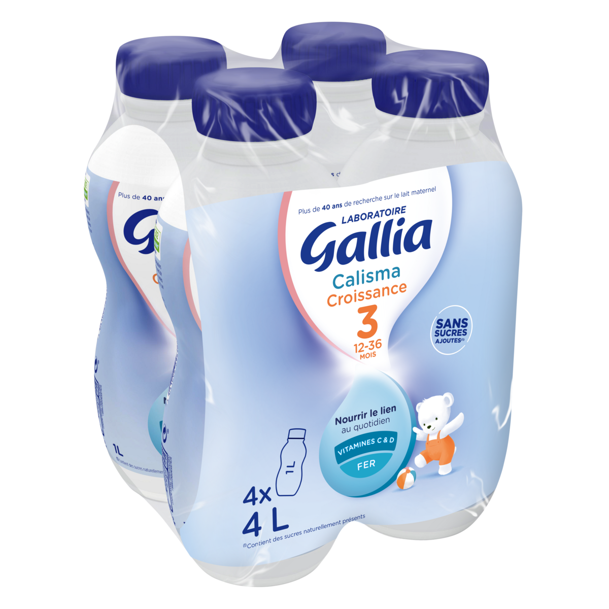 Gallia Calisma 3 Lait De Croissance Liquide Des 12 Mois 4x1l Pas Cher A Prix Auchan