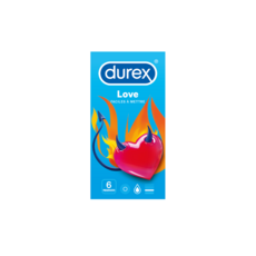 DUREX Love préservatifs lubrifiés faciles à mettre 6 préservatifs