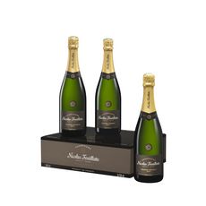 NICOLAS FEUILLATTE AOP Champagne brut coffret 3 bouteilles 3x75cl