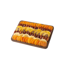 HOLYFRUITS Corbeille gourmande de fruits secs : Abricots secs, dattes, kiwis déshydratés, Ananas déshydratés et Mangues déshydratées 870g