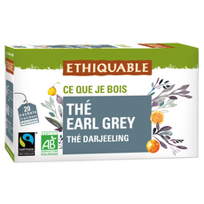 ETHIQUABLE Thé noir earl grey bio 20 sachets 36g