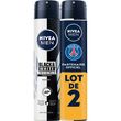 NIVEA MEN Black & White déodorant spray homme 48h anti-traces blanches 2x200ml