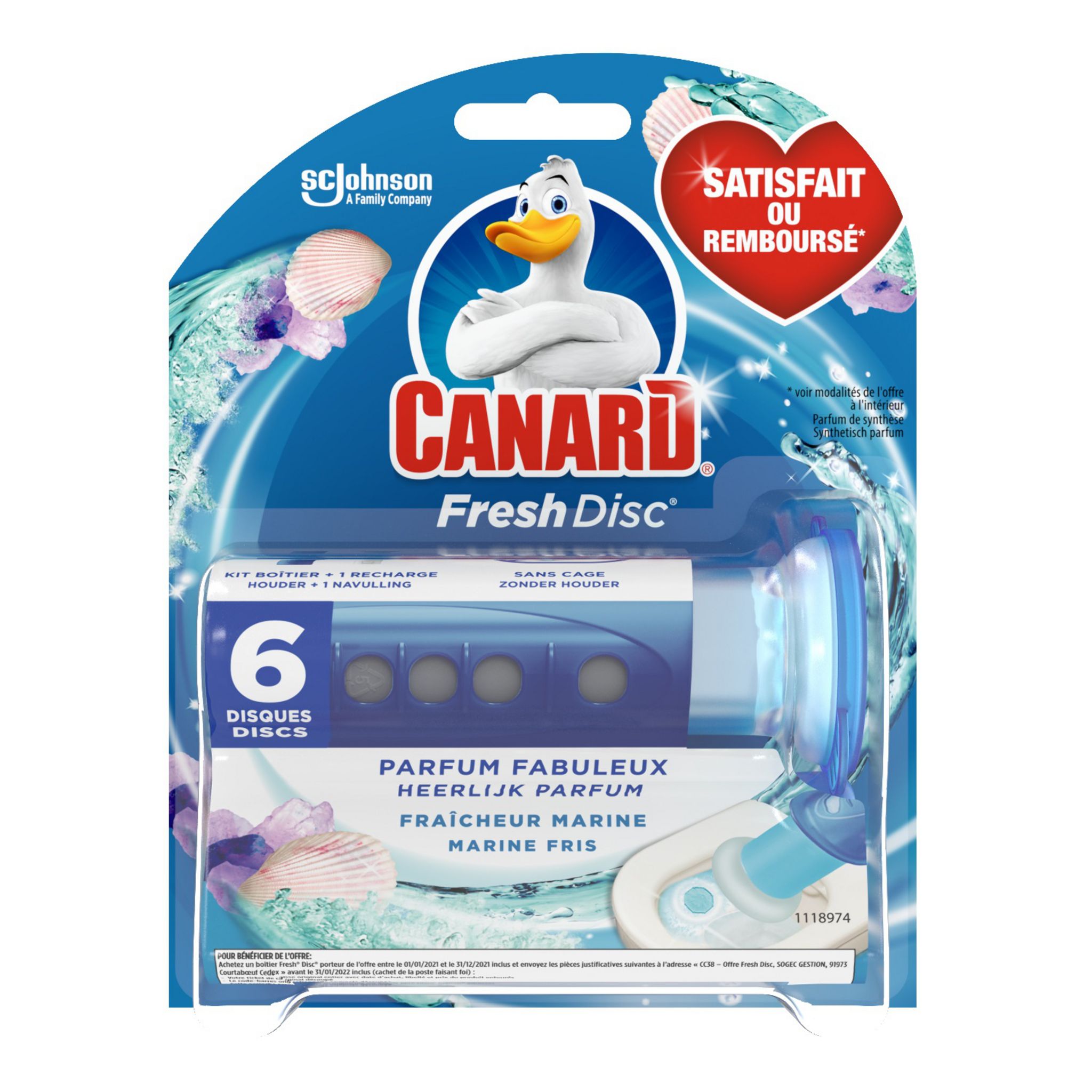 Canard Fresh Disc Flow 6 disques Contenu