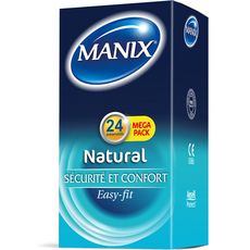 MANIX Natural préservatifs sécurité & confort 24 préservatifs