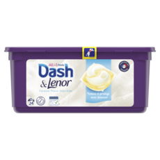 DASH Lessive capsules peaux sensibles  24 lavages 24 capsules 