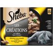 SHEBA Sachets repas les effilés pâtée volailles en sauce pour chat 12x85g