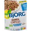 BJORG Quinoa lentilles bio veggie en poche 1 à 2 personnes 250g