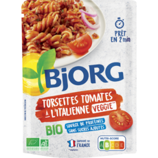 BJORG Torsettes tomates à l'italienne bio veggie en poche 1 personne 200g