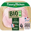 FLEURY MICHON Jambon bio sans nitrite 4 tranches 120g
