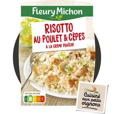 FLEURY MICHON Poulet et risotto aux cèpes sans couverts 1 portion 280g