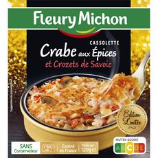 FLEURY MICHON Cassolette de crabe aux épices et Crozets de Savoie 1 pièce 120g