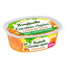 BONDUELLE Salade de carottes râpées au citron assaisonnée 320g