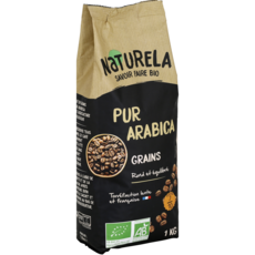 NATURELA Café en grains bio pur arabica 1kg