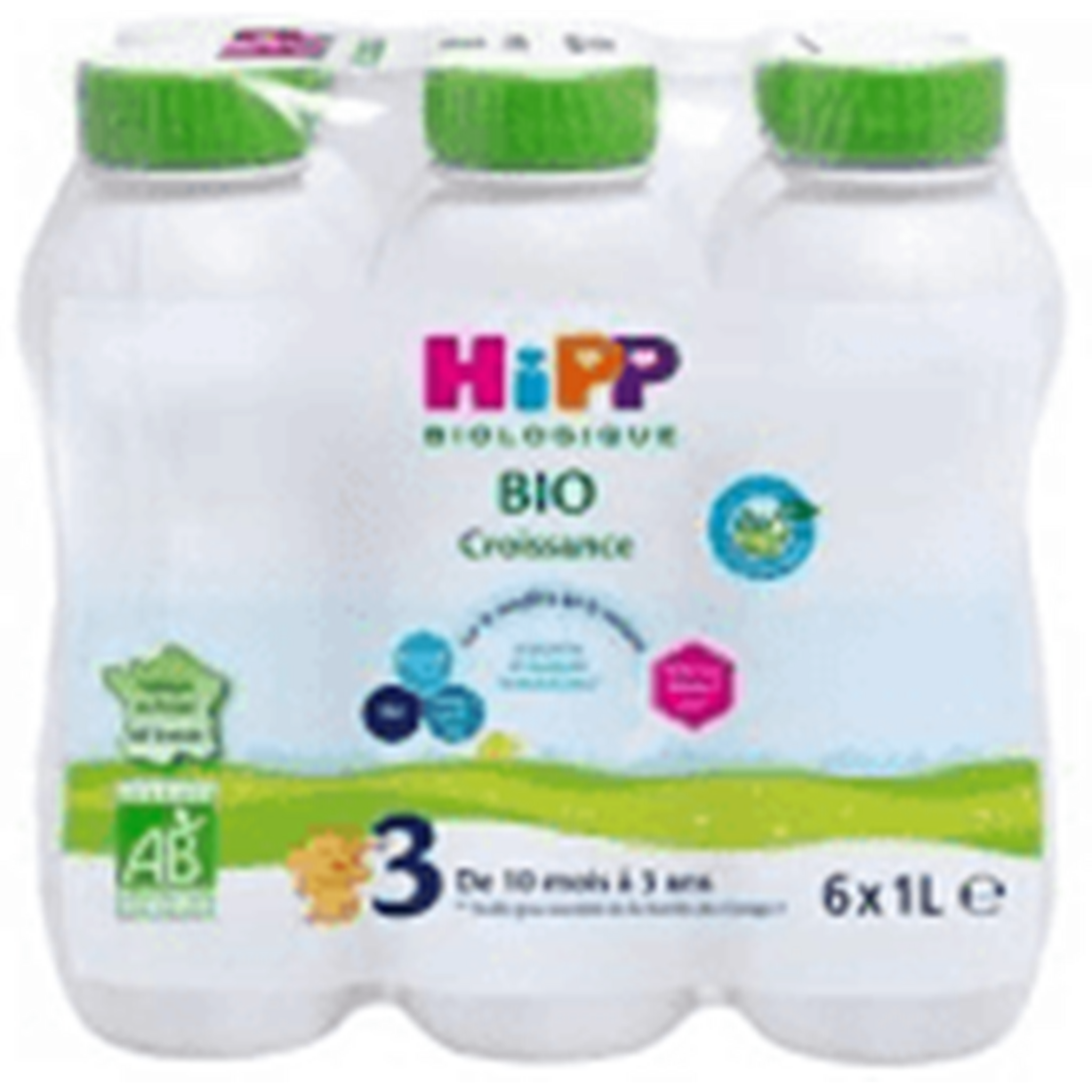 Hipp Combiotic 3 Lait De Croissance Liquide Bio Des 10 Mois 6x1l Pas Cher A Prix Auchan