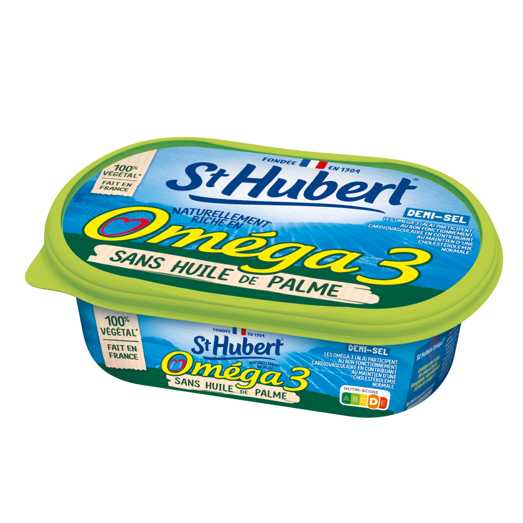 Margarine St Hubert Omega 3 Composition ST HUBERT Margarine oméga 3 sans huile de palme demi-sel 250g pas cher -  Auchan.fr
