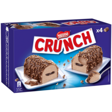 NESTLE Crunch Bûchette glacée 4 pièces 326g