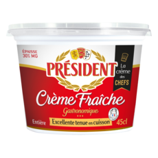 PRESIDENT Crème fraîche épaisse entière 30%MG 45cl