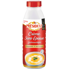PRESIDENT Crème semi-épaisse gastronomique 30% MG 1l