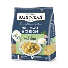 SAINT JEAN Pâtes fraîches farcies au fromage boursin ail et fines herbes 2 portions 250g