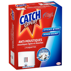 Catch Plaquettes Anti Moustiques Moustiques Tigres Et Mouches Efficace 4 Mois 2 Plaquettes Pas Cher A Prix Auchan