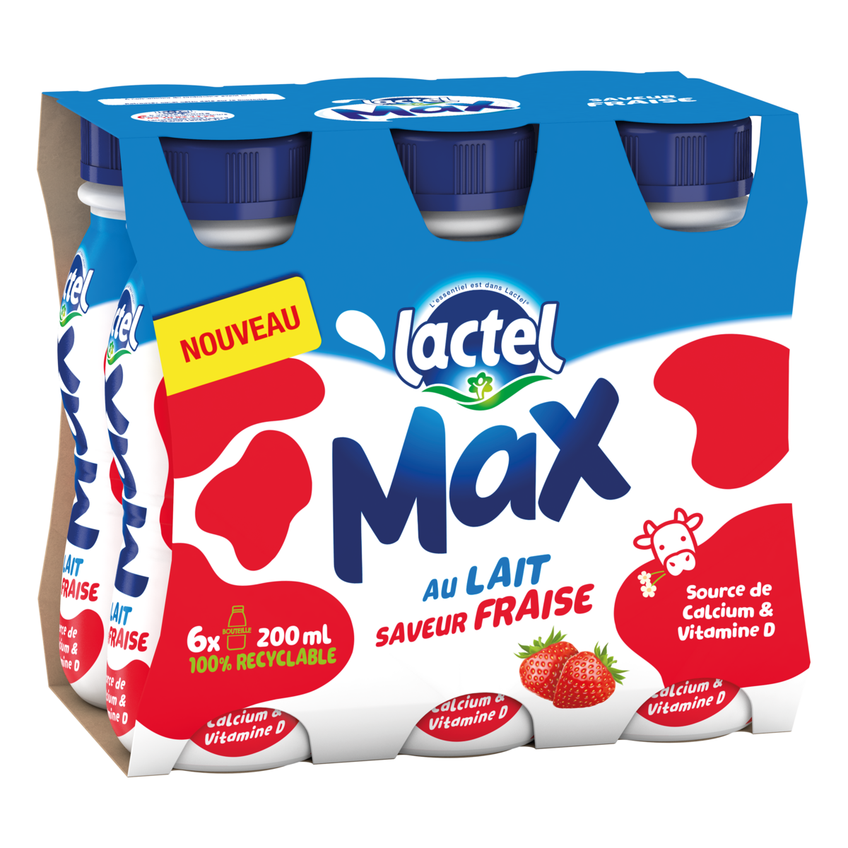 Boisson lactée goût 3x180ml Contenu