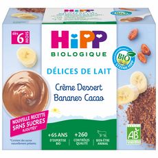 HiPP HIPP Petit pot dessert crème cacao bio dès 6 mois