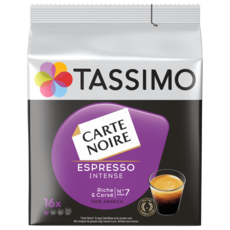 TASSIMO Dosettes de café Carte Noire espresso intense 16 dosettes 118g