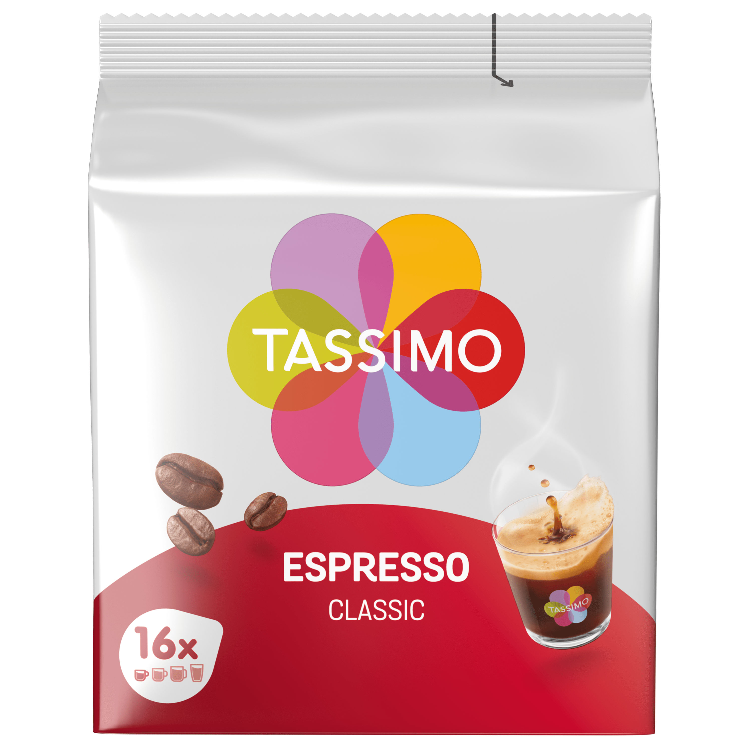 TASSIMO TASSIMO CAFE DOSETTES ESPRESSO CLASSIQUE 16 PC S 16