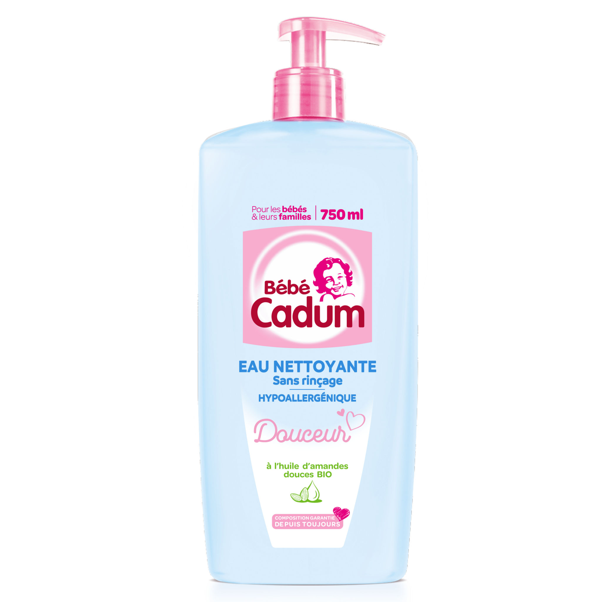 Bebe Cadum Eau Nettoyante A L Huile D Amande Douce Bio 750ml Pas Cher A Prix Auchan