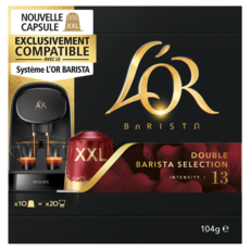 L'OR ESPRESSO Café double barista en capsule compatible Nespresso 10 dosettes 104g