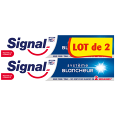SIGNAL Dentifrice système blancheur 2x75ml