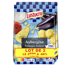 LUSTUCRU Girasoli aubergine et fromages italiens 2x250g dont le 2ème à -68%