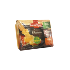 ENTREMONT Plateau de fromages à raclette 3 recettes 3/4 personnes 600g+33%