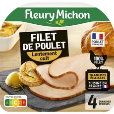 FLEURY MICHON Filet de poulet 4 tranches  140g