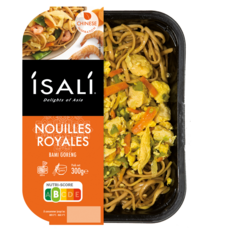 ISALI Nouilles royales légumes œufs et crevettes 1 part 300g