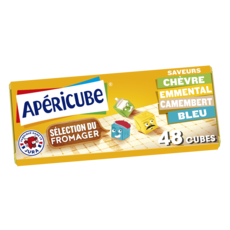 APERICUBE Cubes de fromage apéritif Sélection du fromager 48 cubes 250g