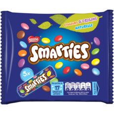 SMARTIES Bonbons chocolatés 5 tubes 190g