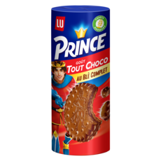 PRINCE Biscuits fourrés goût tout choco au blé complet 300g