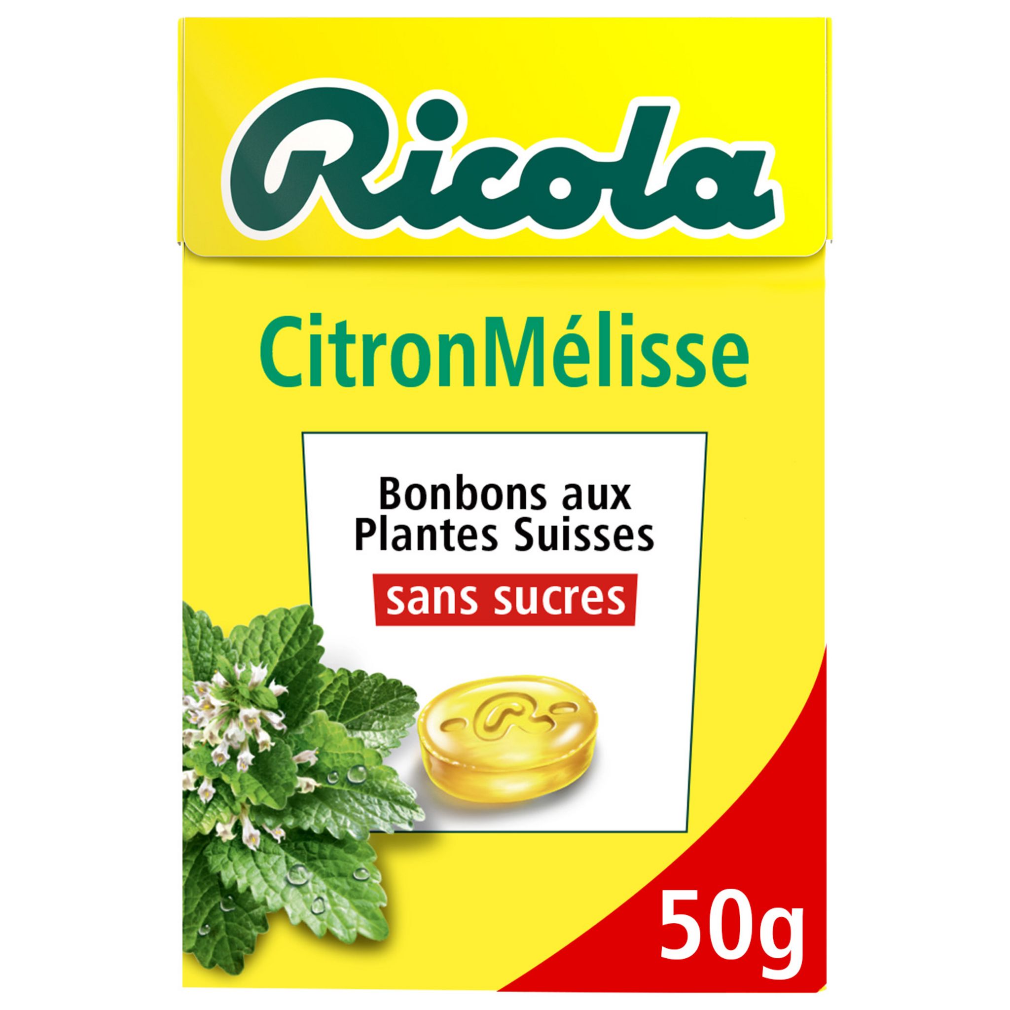 RICOLA Ricola bonbons aux plantes sans sucre 50g pas cher 