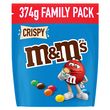 M&M'S Crispy Bonbons chocolatés cœur de céréales croustillants 374g