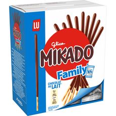 MIKADO Biscuits nappés de chocolat au lait sachet fraîcheur 4 sachets 300g