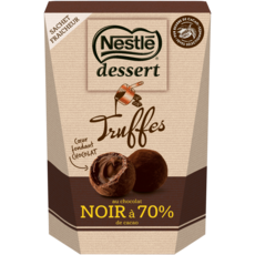 NESTLE Dessert Truffes au chocolat noir 70% de cacao 250g