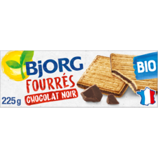 Bjorg Biscuits Bio Fourres Au Chocolat Noir Sachets Fraicheur 3x3 Biscuits 225g Pas Cher A Prix Auchan