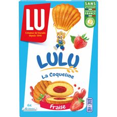 Lu Lulu La Coqueline Gateau Fourre Fraise Sachets Fraicheur 6x4 Gateaux 165g Pas Cher A Prix Auchan