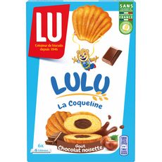 Lu Lulu La Coqueline Gateau Fourre Chocolat Noisette Sachets Fraicheur 6x4 Gateaux 165g Pas Cher A Prix Auchan